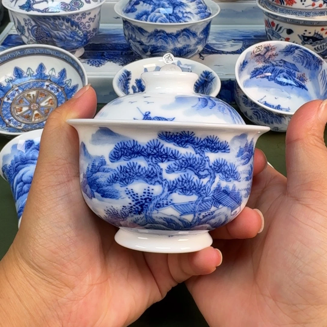 景德镇纯手绘茶具圆圆234