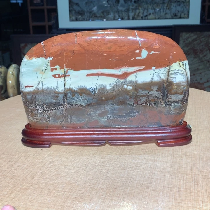 ，广西国画石摆件，收藏观赏