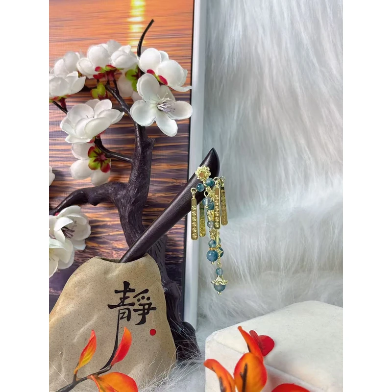 炑歌K313原创彩云之南流苏j简约气质百搭款15公分发簪