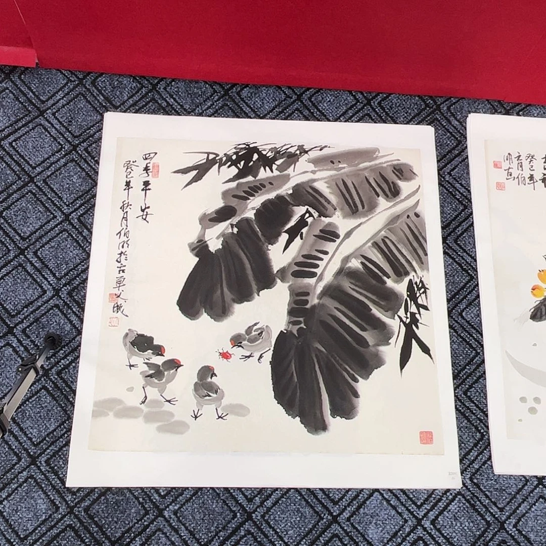 北****国画庞伯明老师四尺斗方花鸟奇