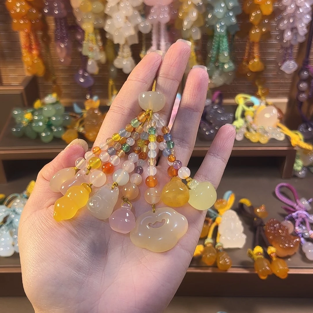 玛瑙/玉髓未镶嵌车挂