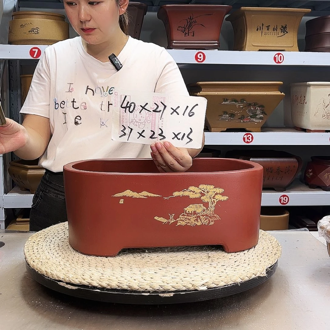 紫砂花盆紫砂花盆