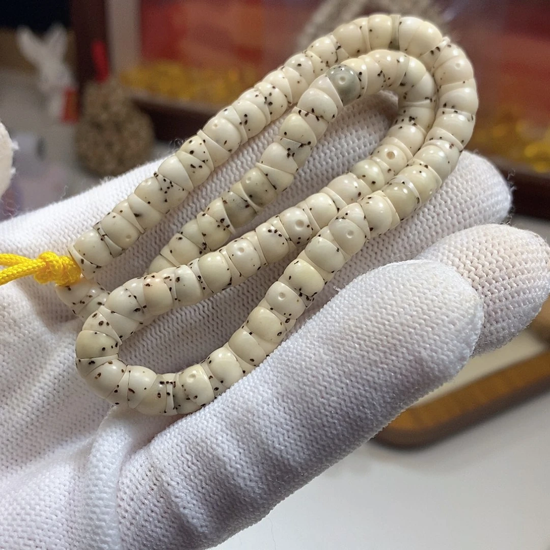 星月菩提手串大肠卡6骨瓷白