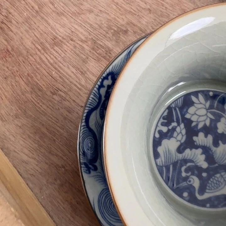 一路连科马蹄盖碗