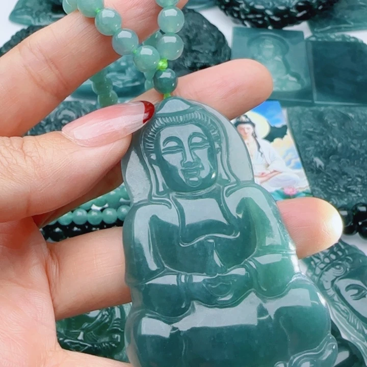 翡翠未镶嵌颈饰多样性发货天然A货翡翠