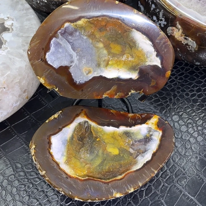 水晶未镶嵌珠宝半成品四季彩软盆