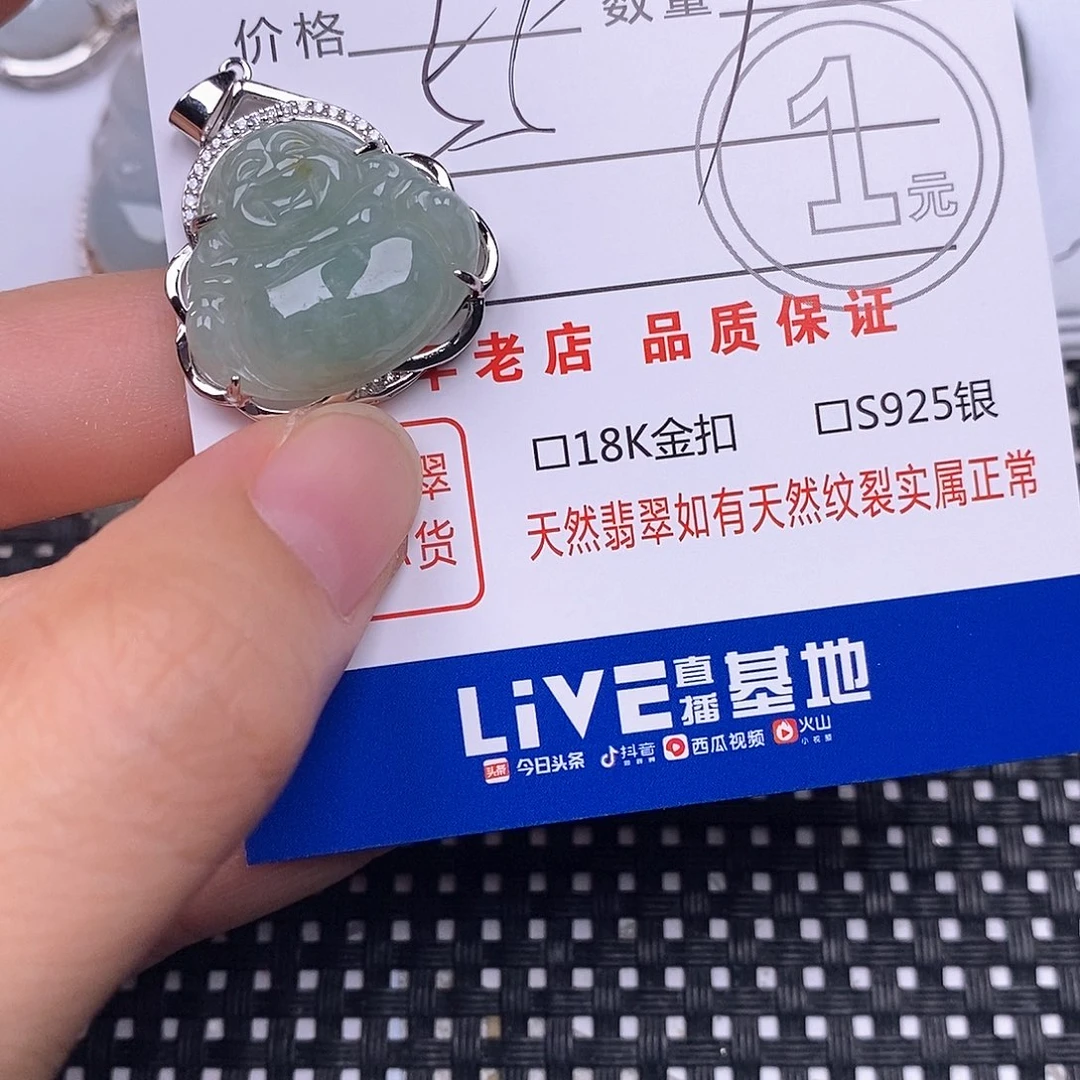 翡翠银S925镶嵌颈饰