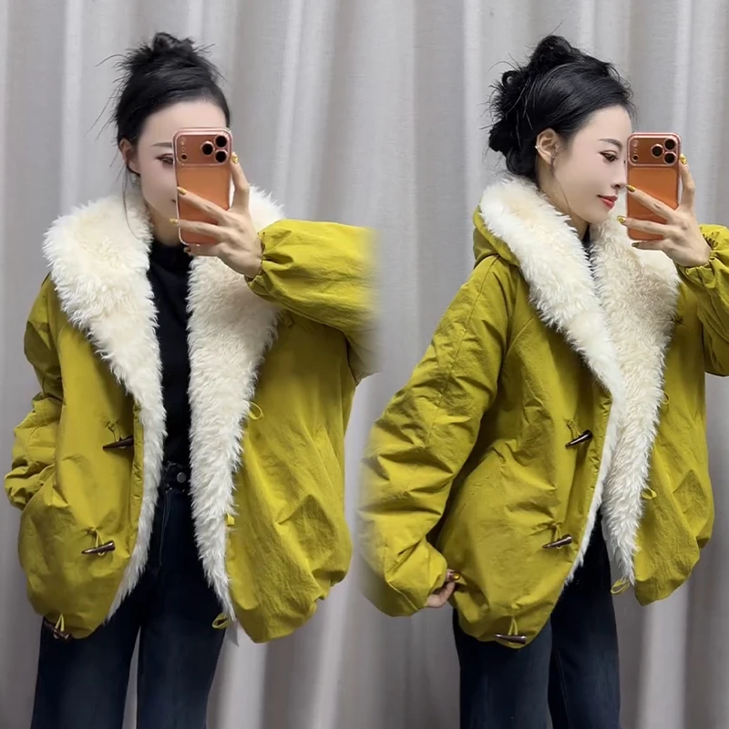 2025秋冬新款时尚显瘦气质网红高档洋气女高级百搭宽松大码外套潮