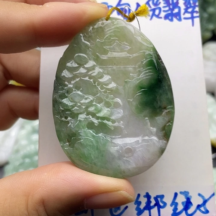 翡翠未镶嵌颈饰天然翡翠