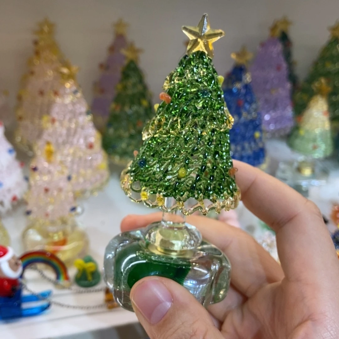 琉璃手工艺品夜光绿色