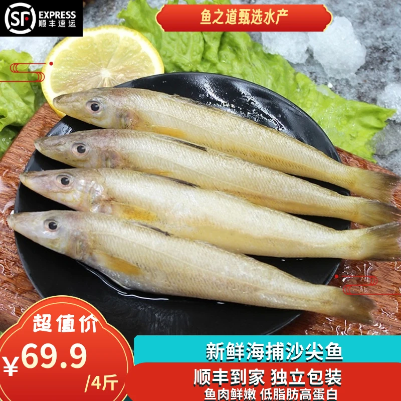 顺丰真空包装4斤野生深海沙尖沙丁沙钻梭子鱼鲜嫩低脂高蛋白美味