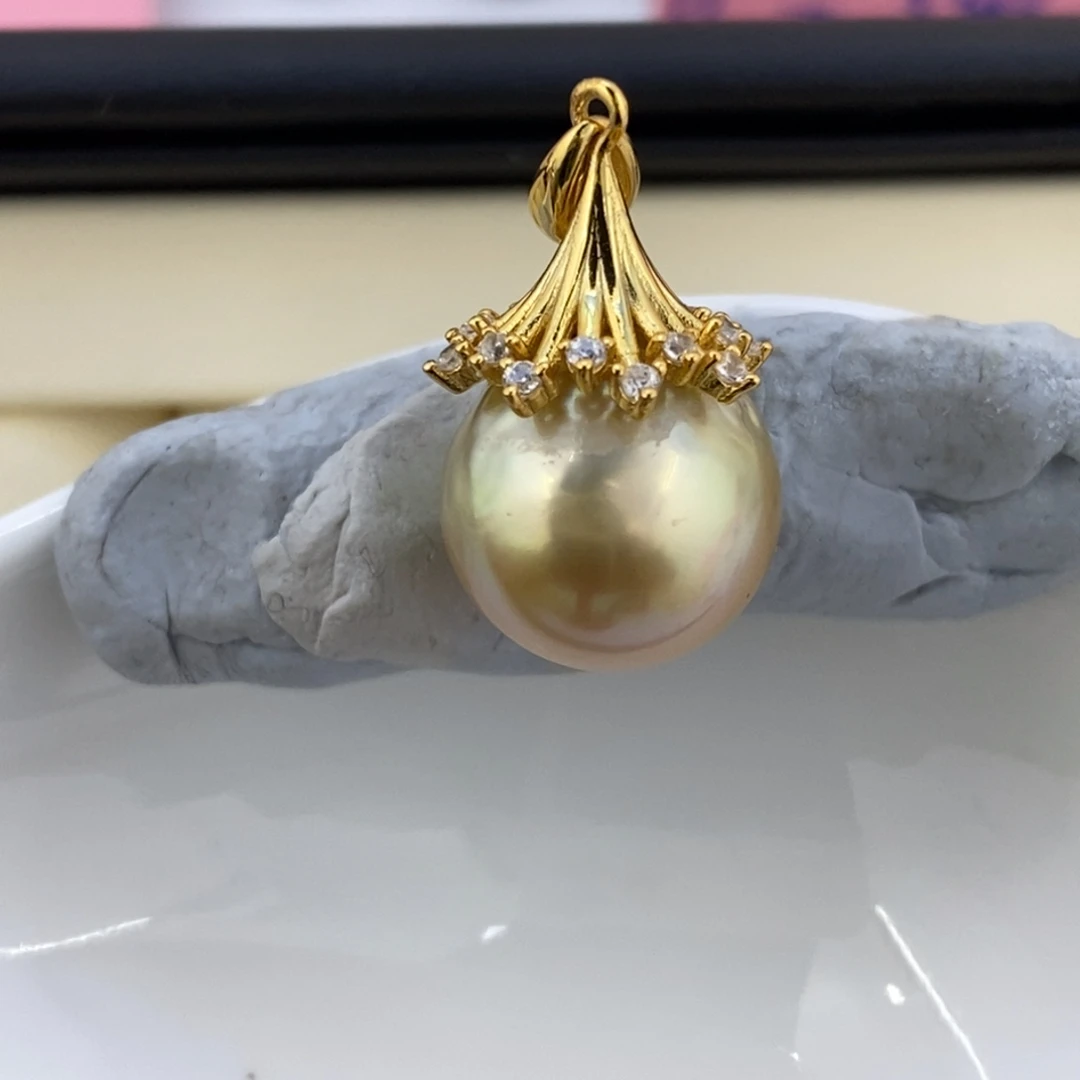 银S925镶嵌颈饰海水珍珠