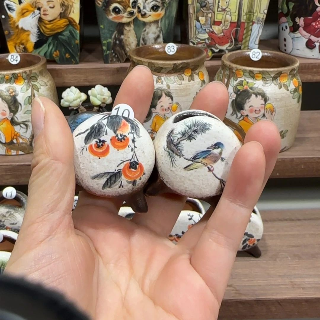 红陶优*拇指盆2个