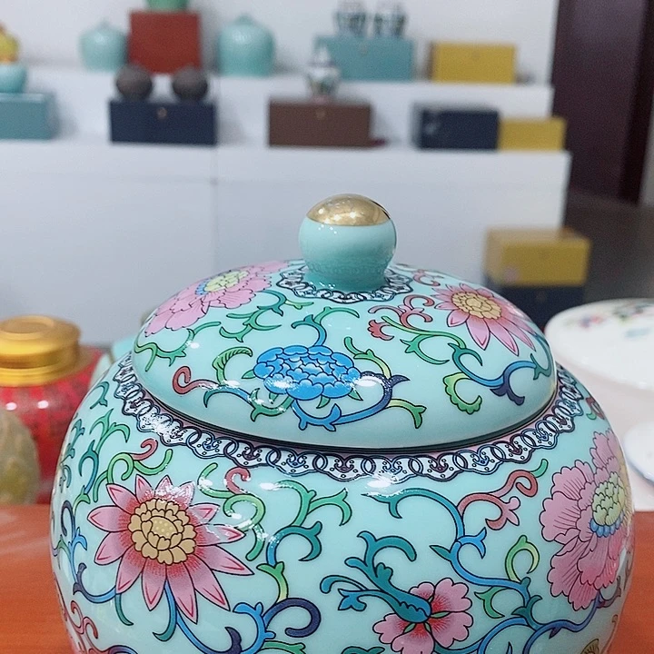 摆件陶储存罐茶叶罐