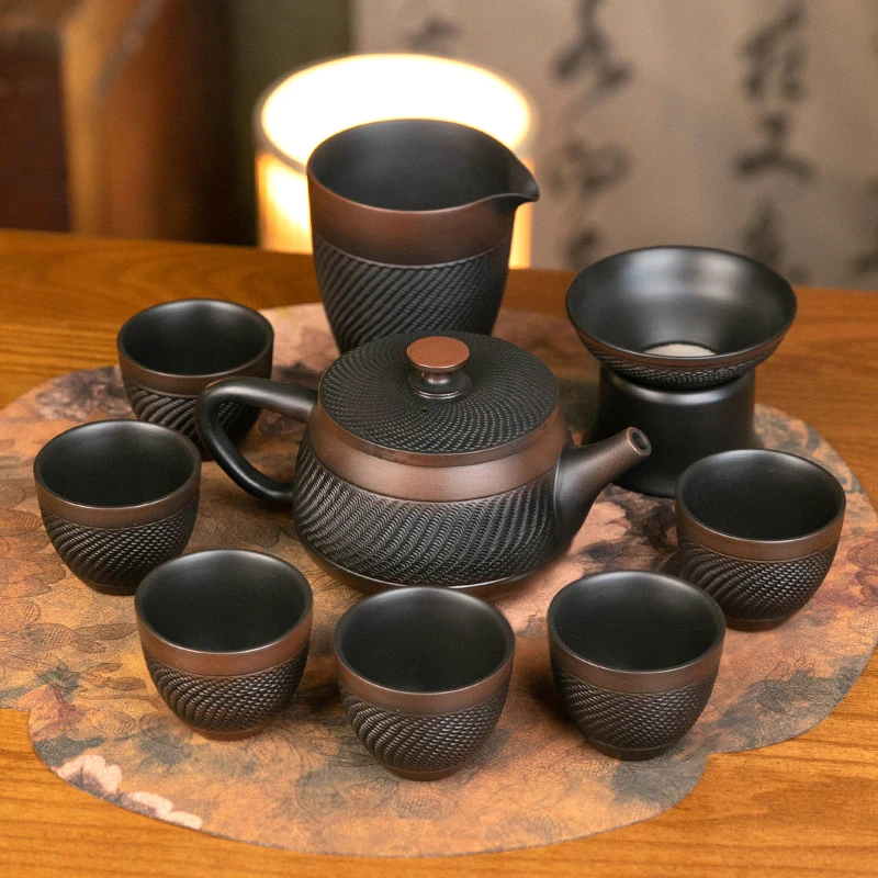 BERTHADENTON紫陶跳刀悬停凤鸣茶壶茶具泡茶壶全手工办公泡茶