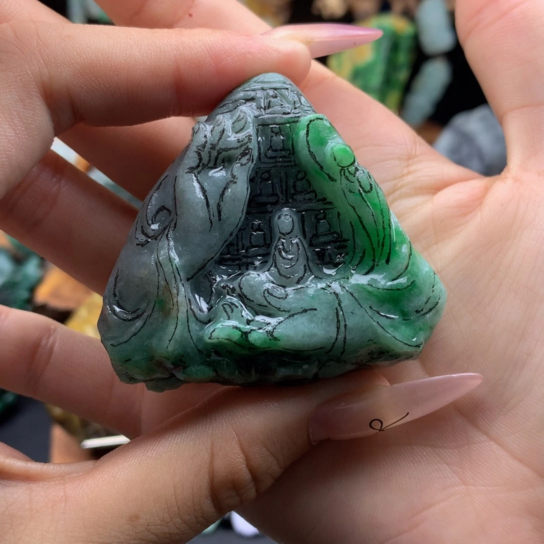 c***h定制翡翠未镶嵌翡翠