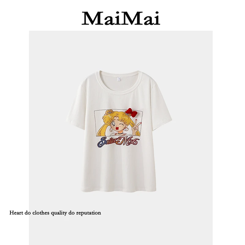 【美少女战士】Mai Mai◆夏季短袖T恤女卡通夏季休闲上衣