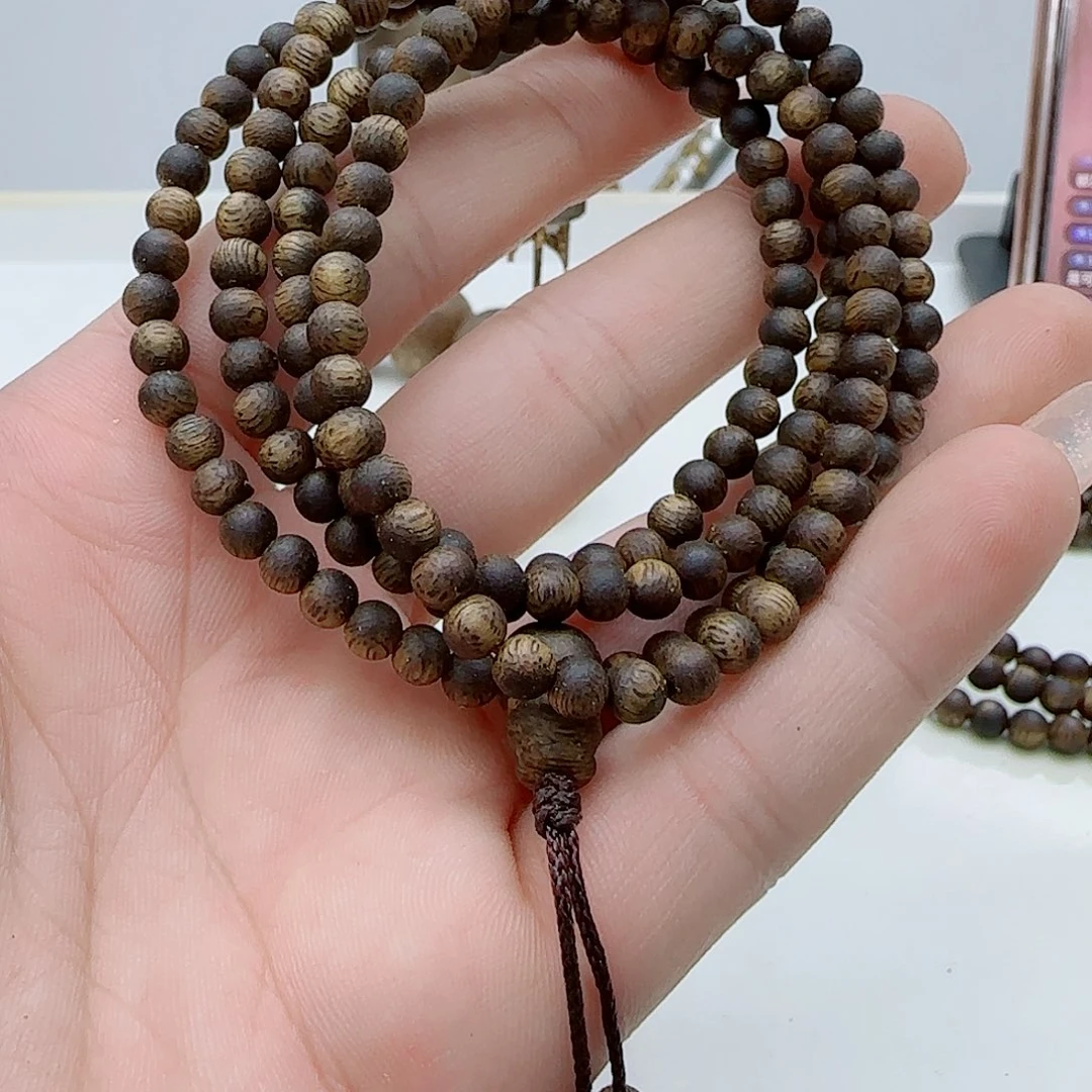 手串沉香乌身老料0.4  6克➕99沉浮