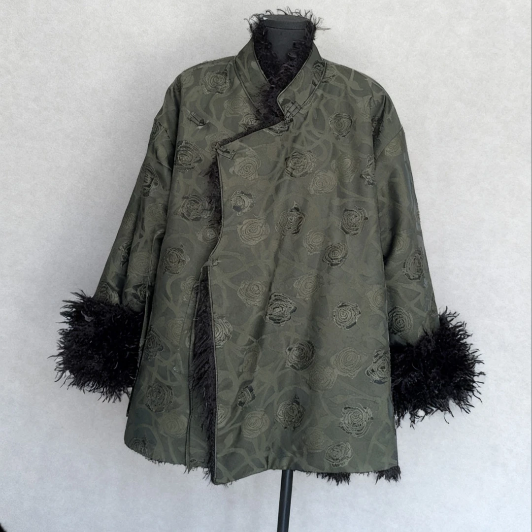 【青木搁】女士外套冬季款浅绿色