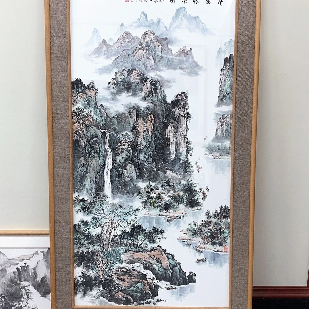国画吴清浅四尺精品带框