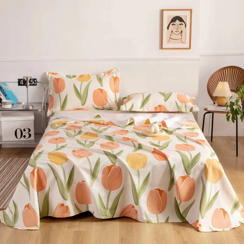 免费加工棉小竹郁金香枕套一对