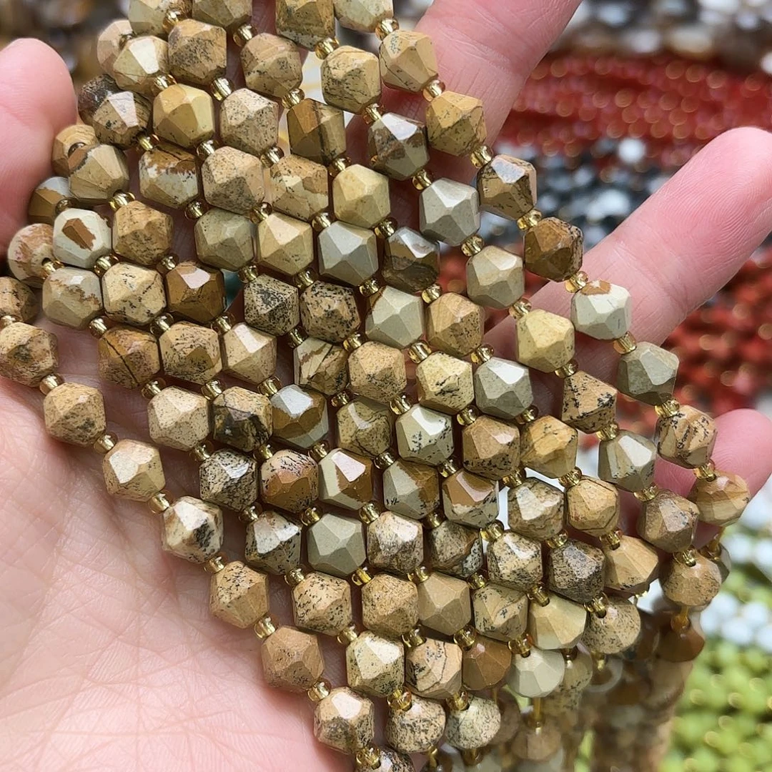 玛瑙/玉髓未镶嵌珠宝半成品卡8图画石塔切一条