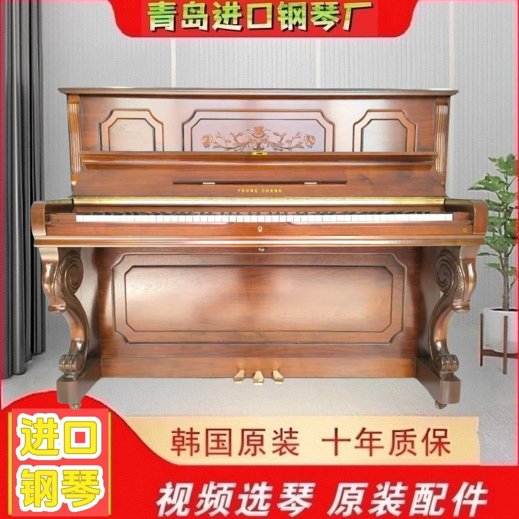 原装立式钢琴121FE经典实木木纹复古家用专业演奏考级高品质钢琴