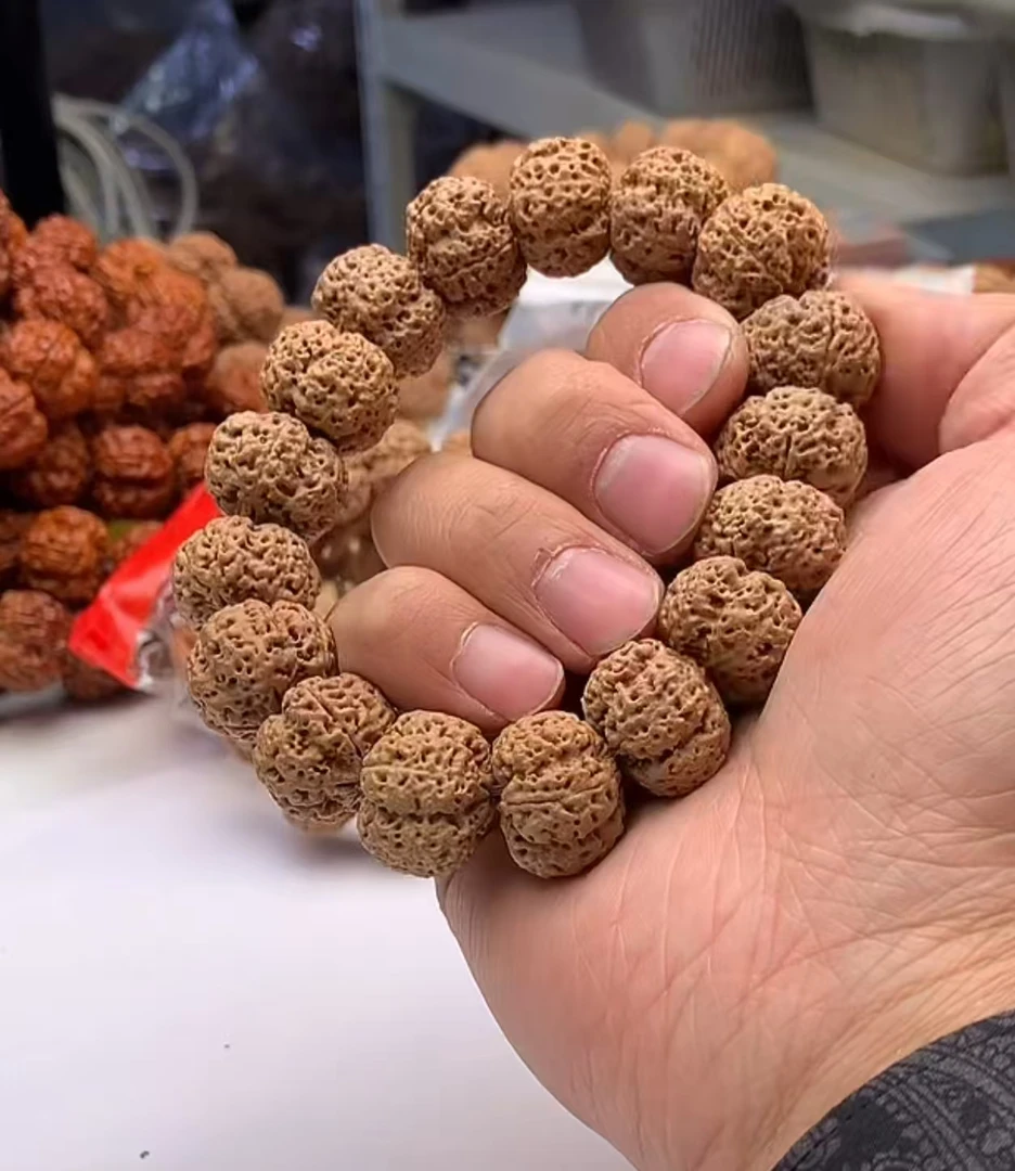 『五星菠萝蜜』01尼泊尔大金刚菩提手串高密度