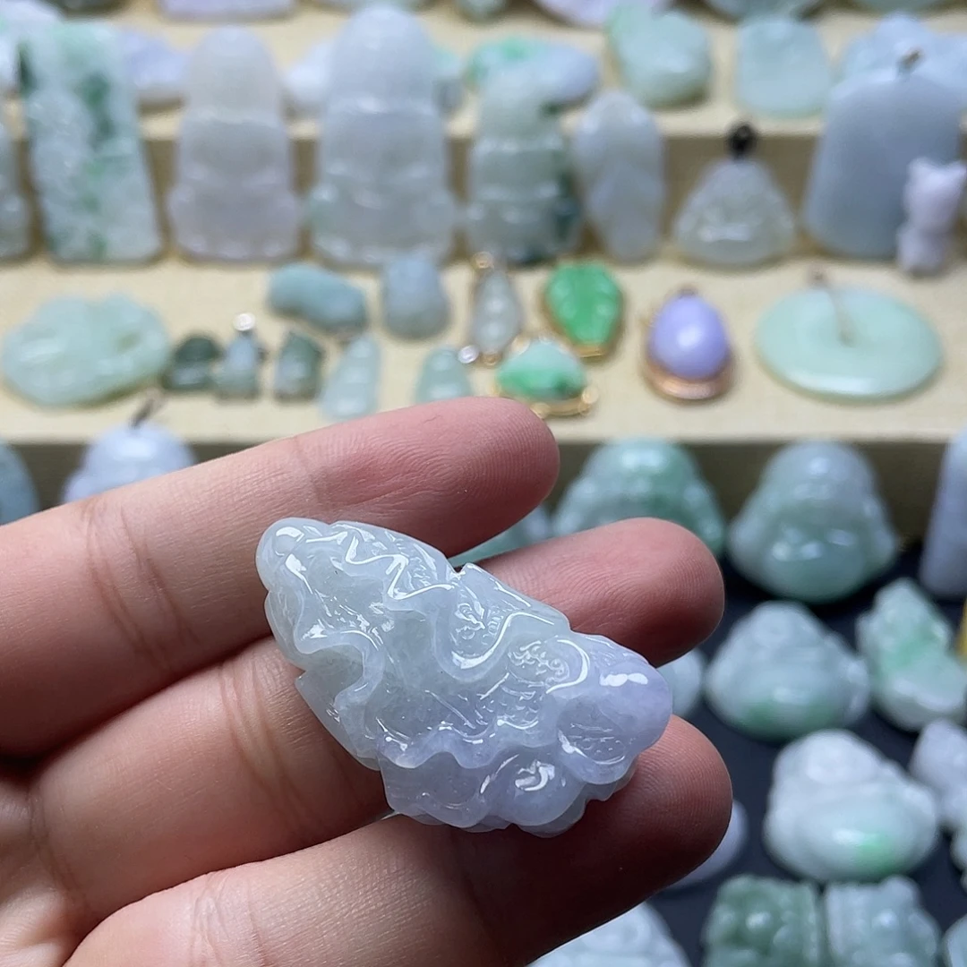 颈饰未镶嵌翡翠纯天然翡翠