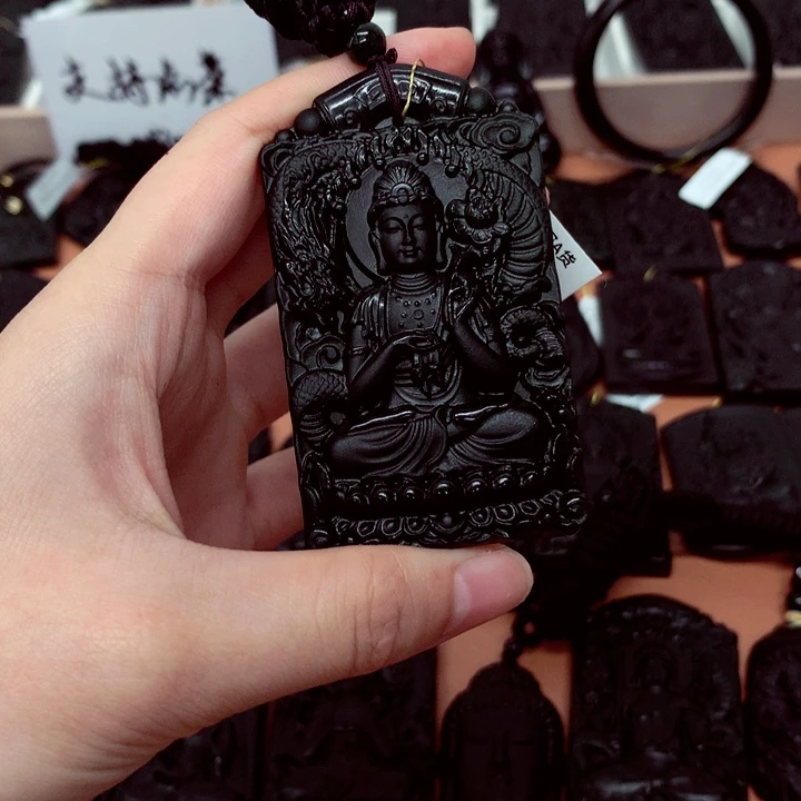 天然缅料a货钢琴黑特色题材挂件