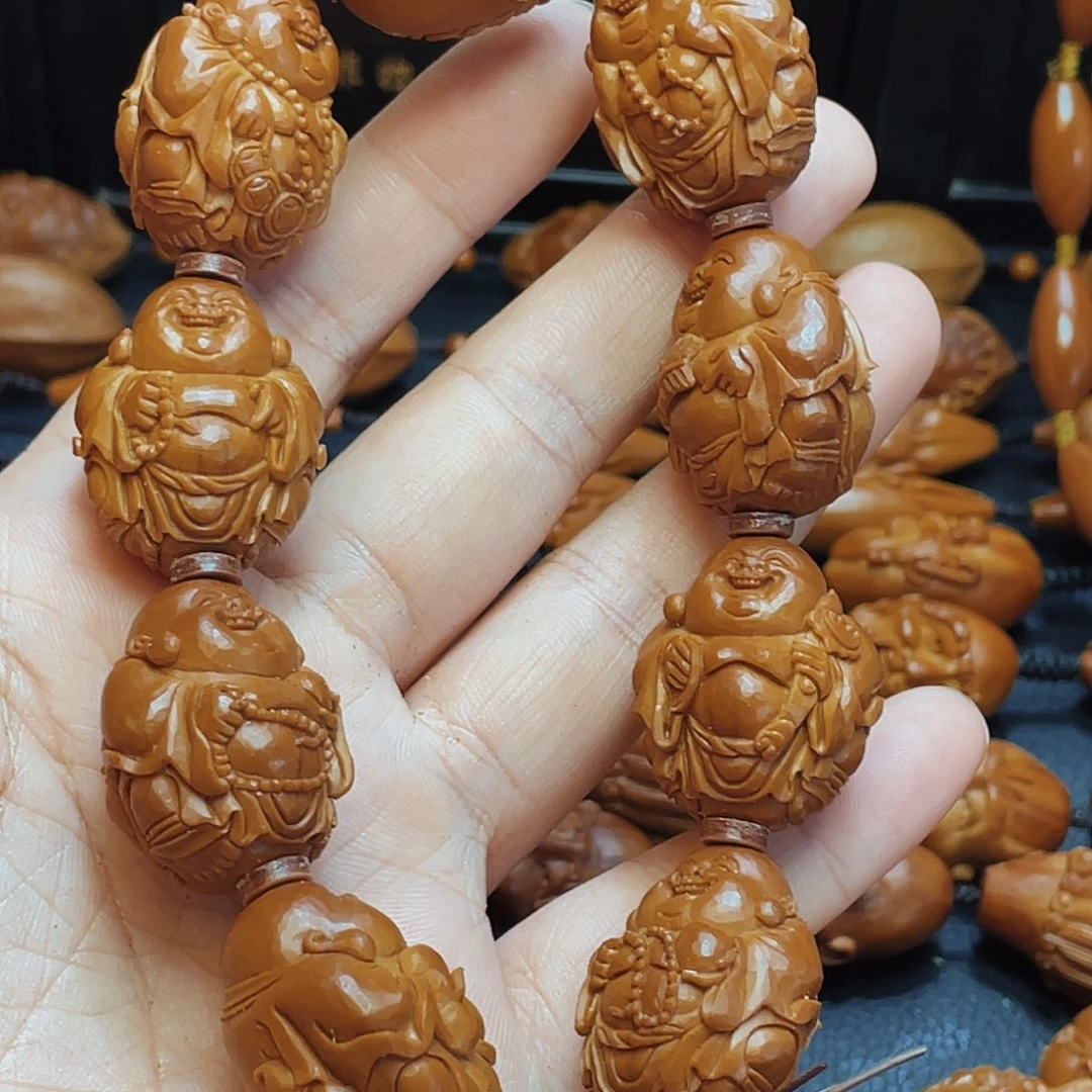 乐***生手串/手链橄榄核弥勒手串