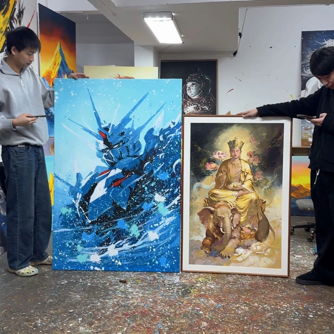 梁***丶丙烯画你也不接啊不知道