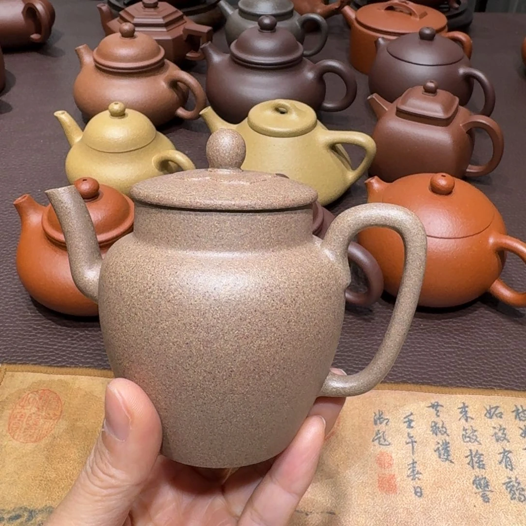 紫砂茶壶?**?青降坡宫灯190cc