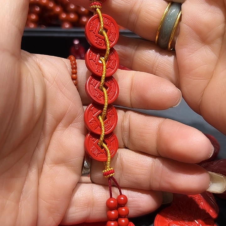 天然辰砂精工制作手工五帝