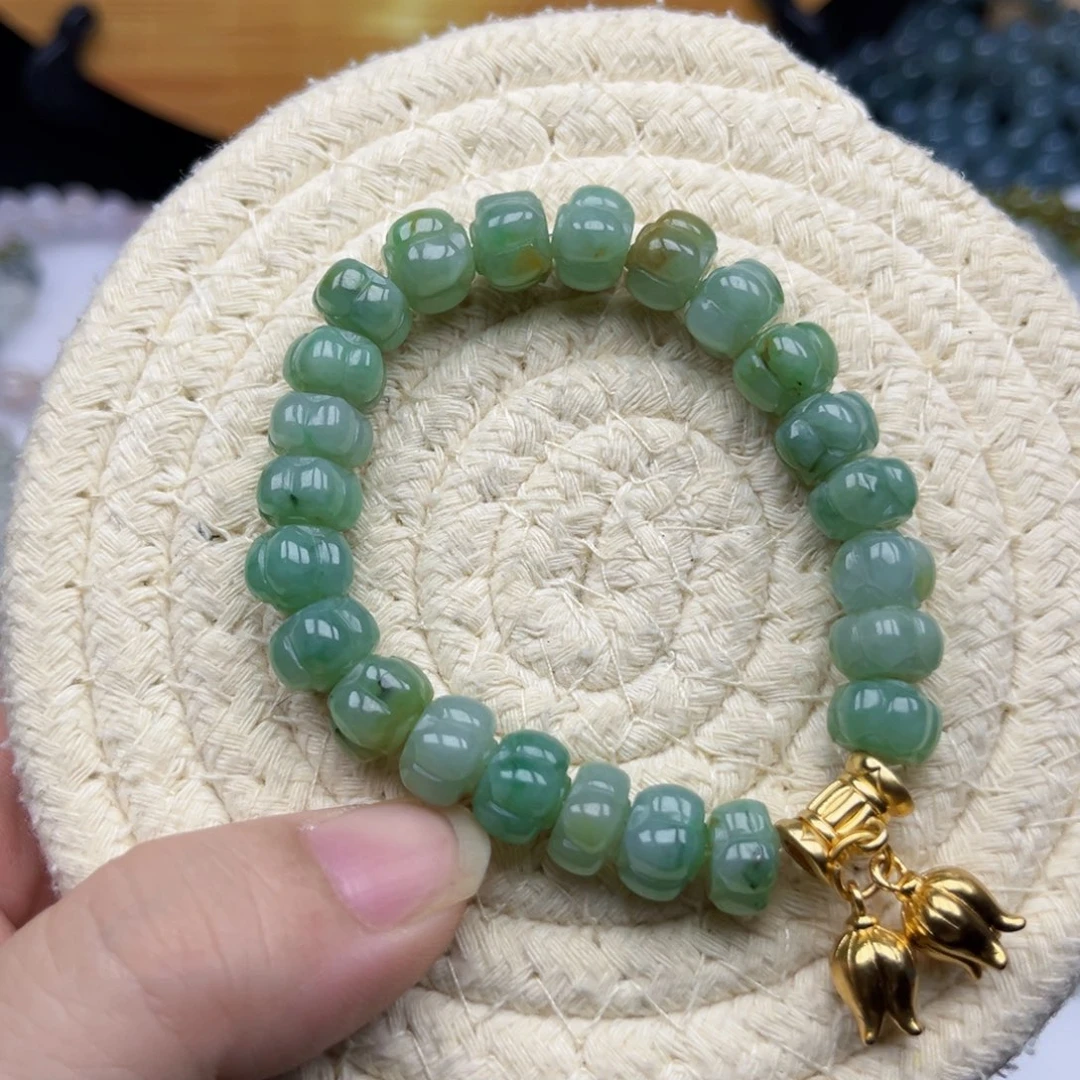 翡翠未镶嵌手链天然翡翠a货