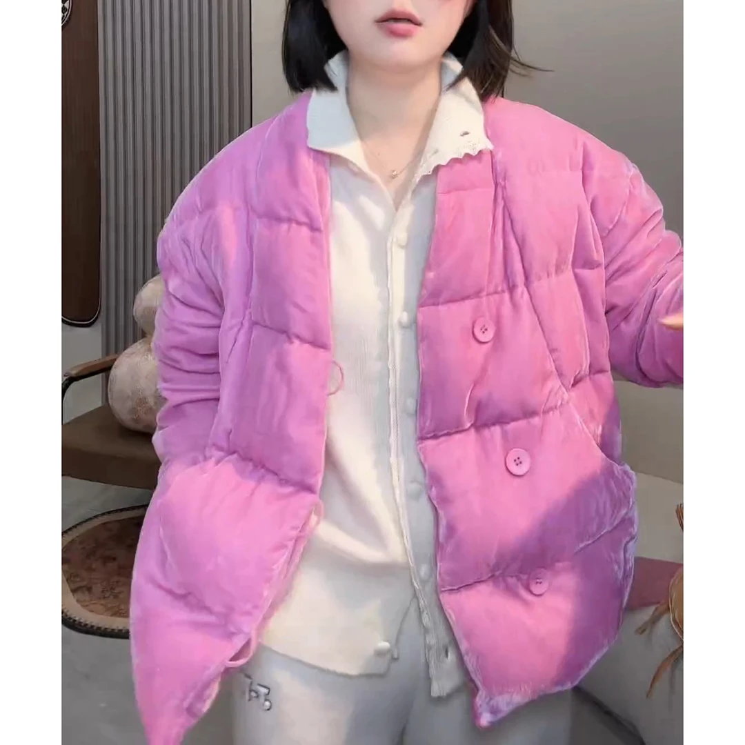 2025冬季新款宽松显瘦设计感棉袄外套女时尚洋气休闲百搭短外套潮