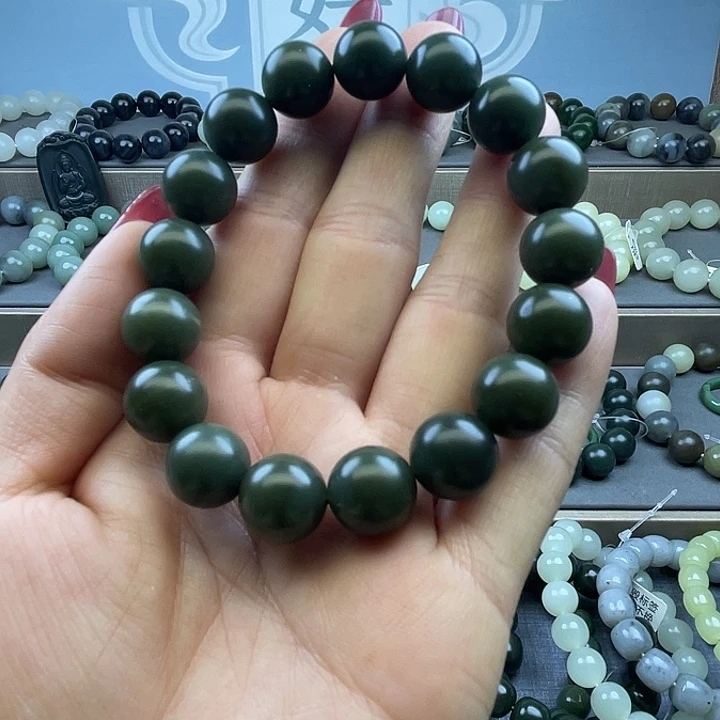 和田玉未镶嵌手链