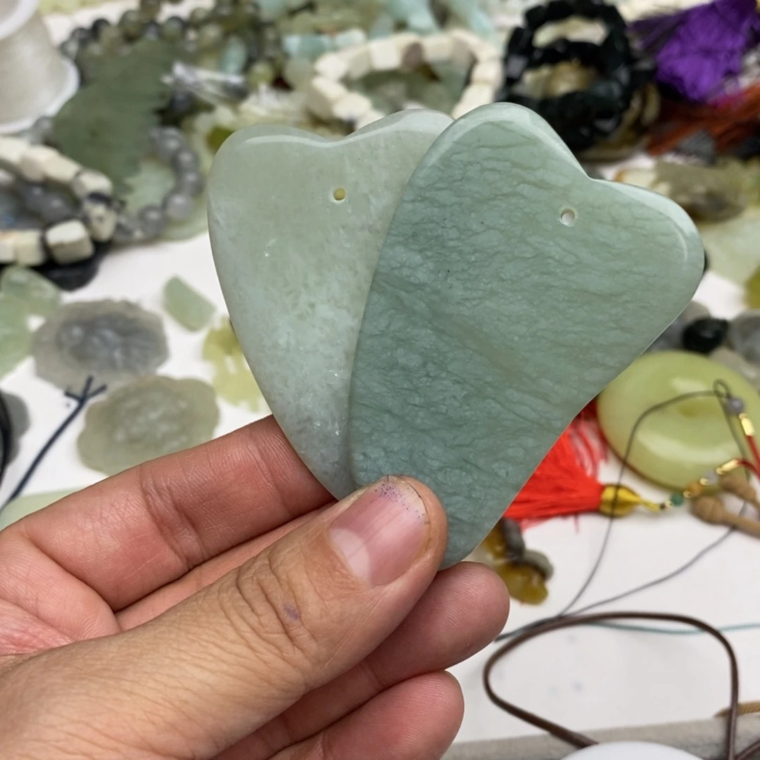 岫玉纯天然岫玉挂件戒指微瑕福利未镶嵌