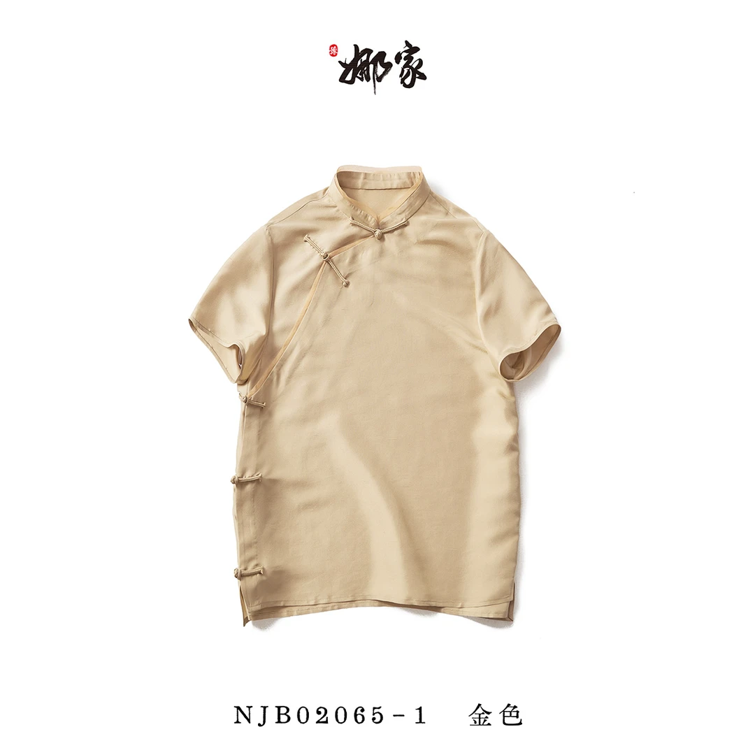 娜家-国风【双宫绸】姐姐服上衣NJB（02065-1）休闲气质时尚