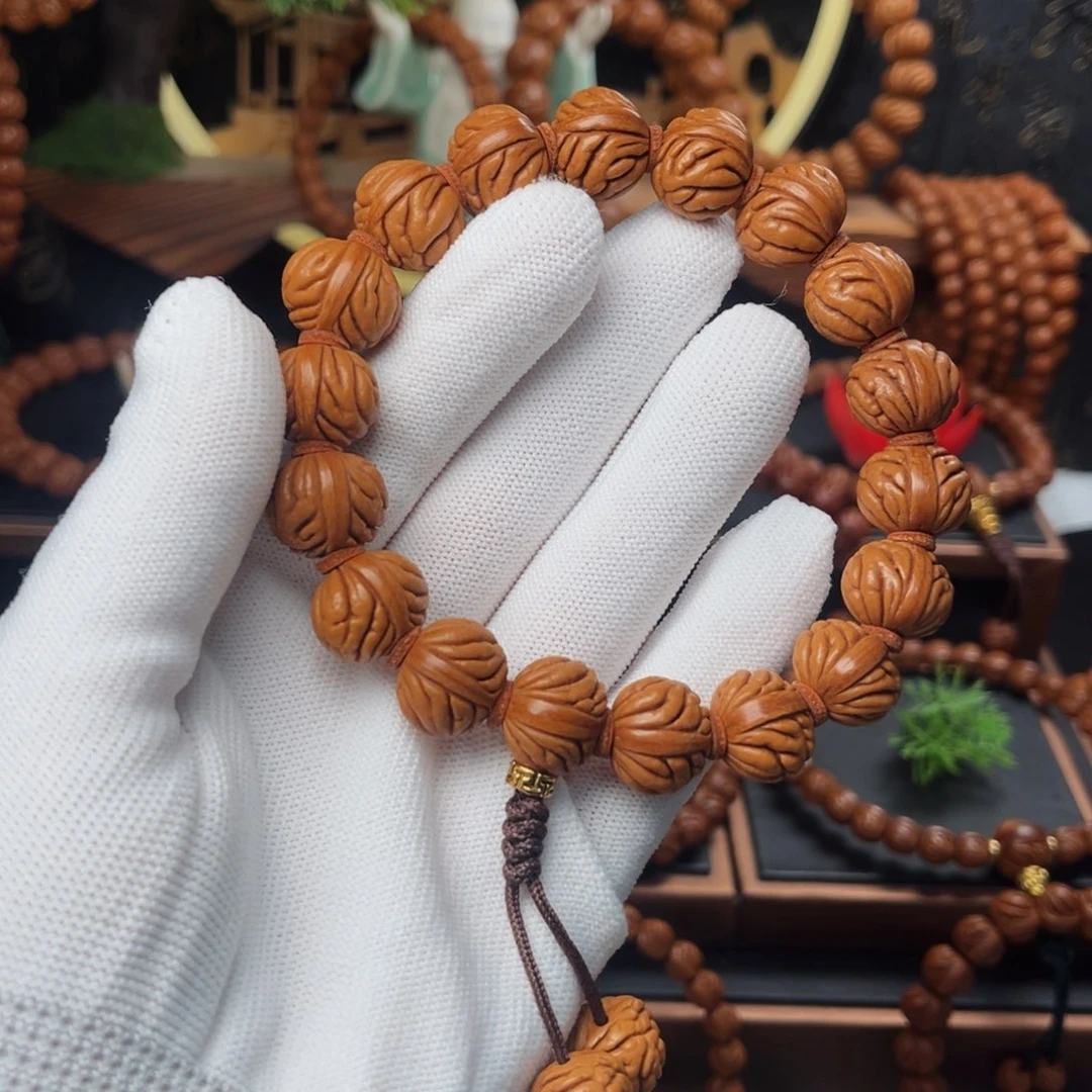 吊坠桃核15柳叶手持