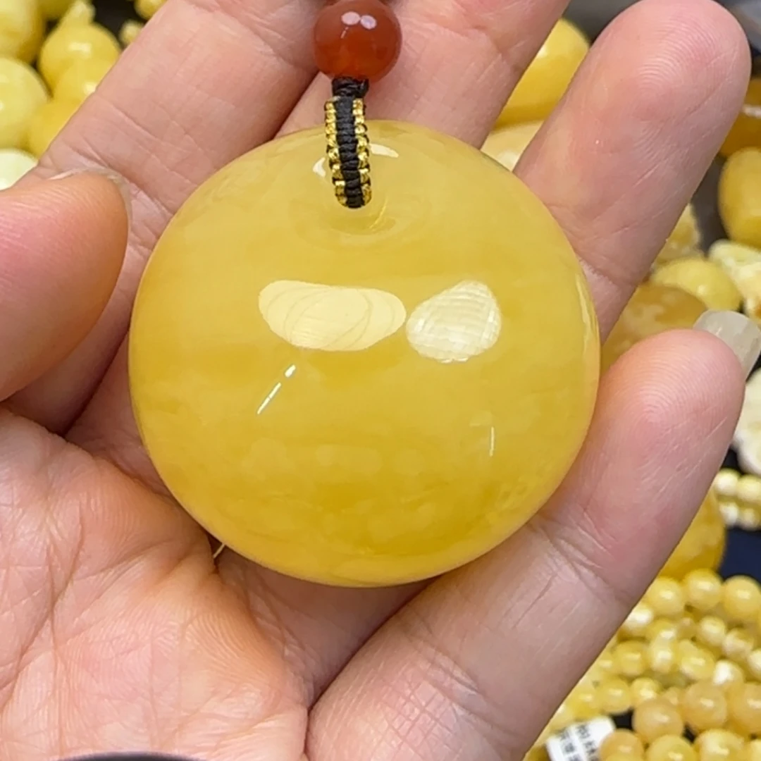 蜜蜡颈饰未镶嵌天然蜜蜡