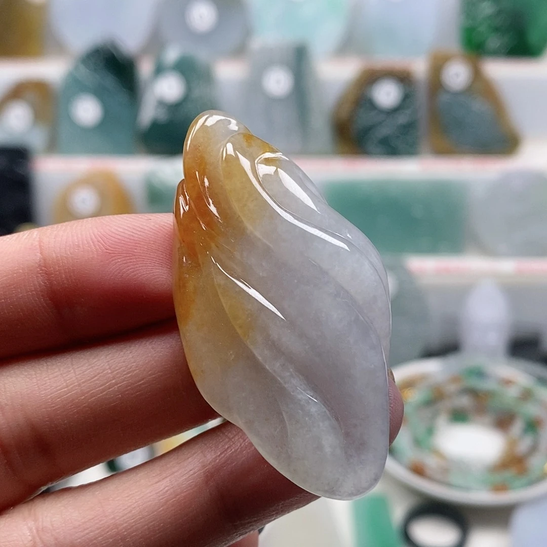 翡翠未镶嵌颈饰如翠天然翡翠a货挂件