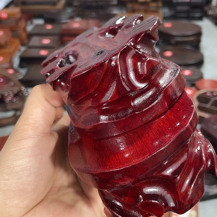 紫砂红木底座工艺品红木底座工艺品2个13公分