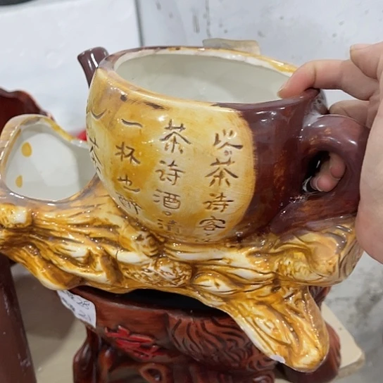 多肉绿植陶瓷花盆9.9包邮，有孔