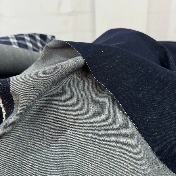 11  纯棉七彩提点柔软牛仔面料3米价