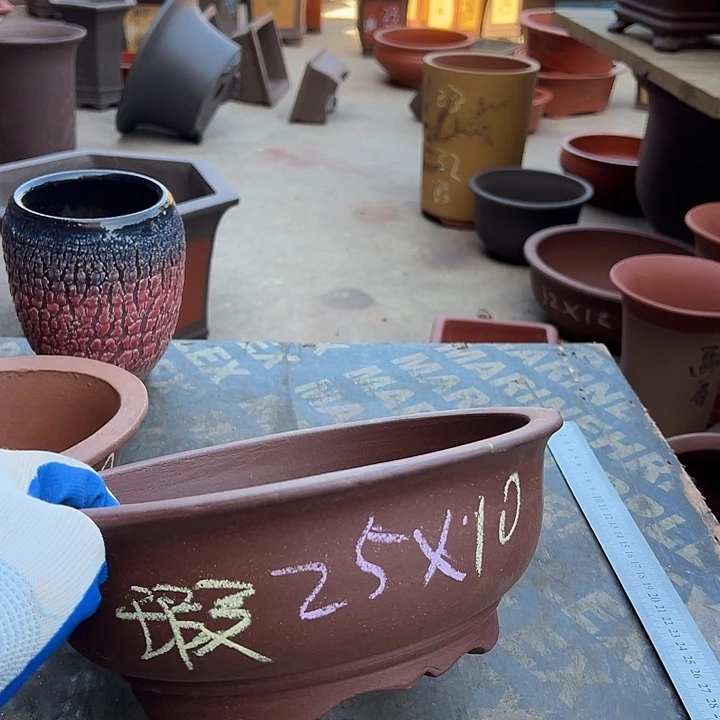 紫砂花盆透气花盆