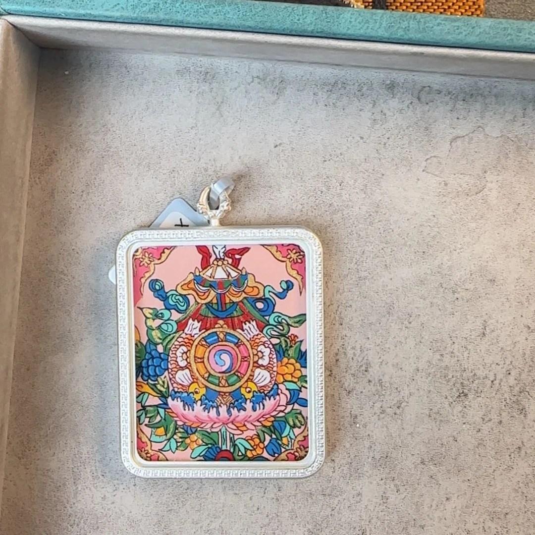 *****吊坠古祥手绘唐卡