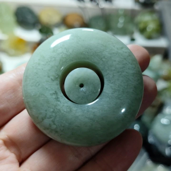 岫玉平安扣未镶嵌