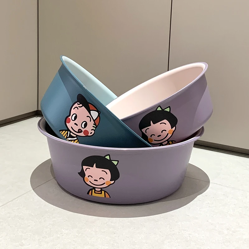 可爱家用洗脸盆加厚学生宿舍耐用洗衣盆塑料洗菜小盆子儿童洗脚盆