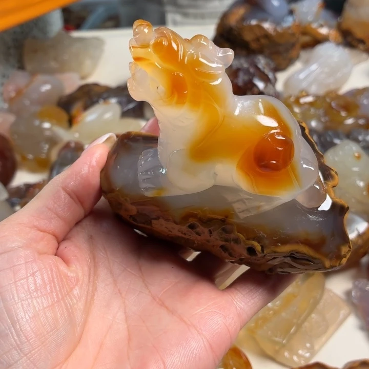 玛瑙/玉髓未镶嵌吊坠(不含链)